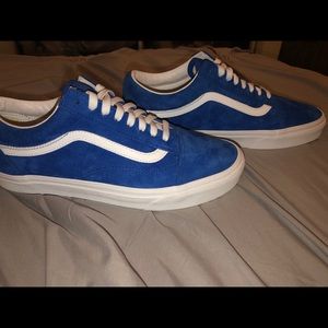 vans old skool pig suede princess blue skate shoes